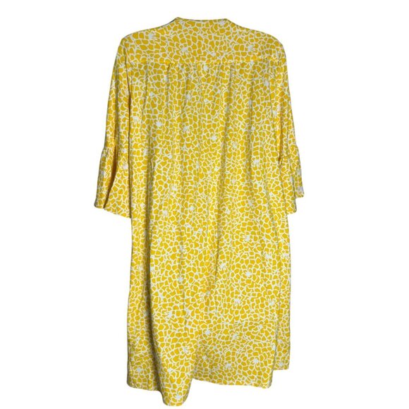 Jude Connally Kerry Dress jude cloth sz small lemon yellow white print - Picture 4 of 7